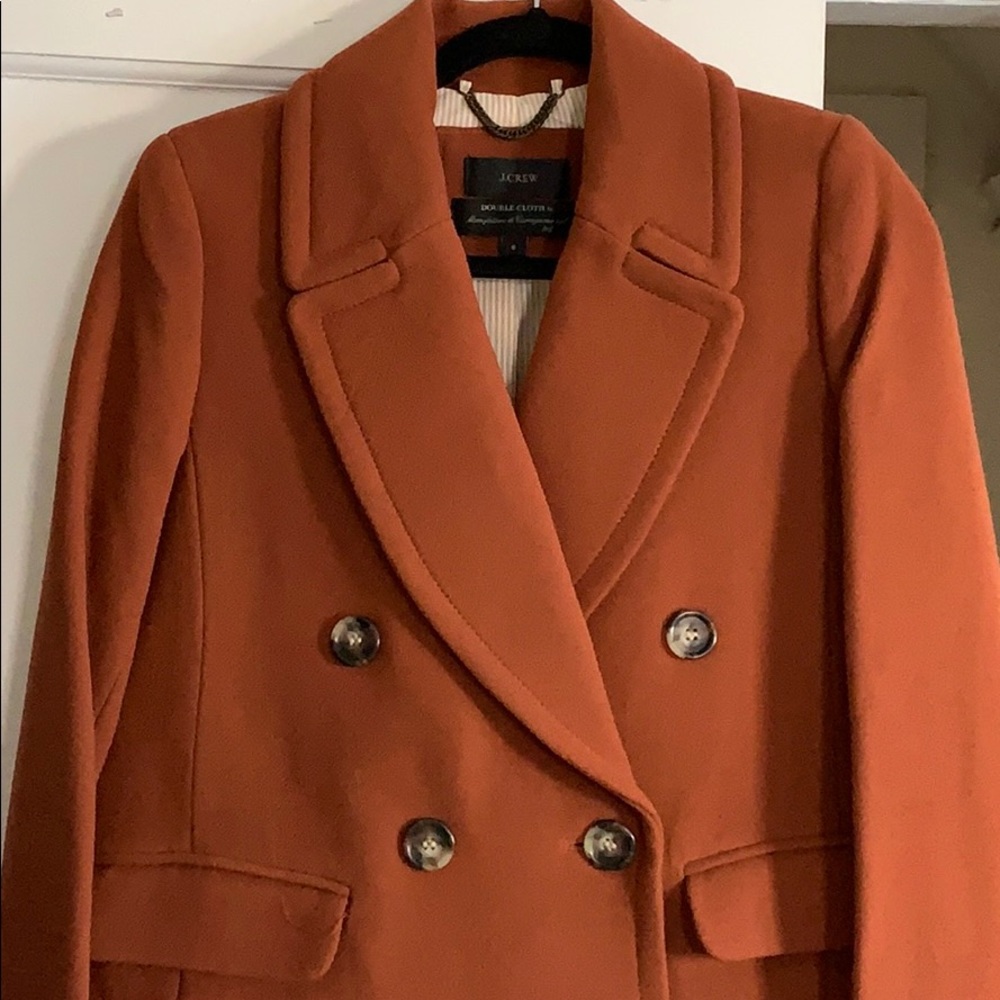 J crew double breasted wool coat